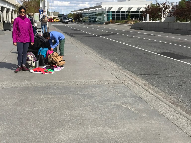 Waiting at Anchorage airport